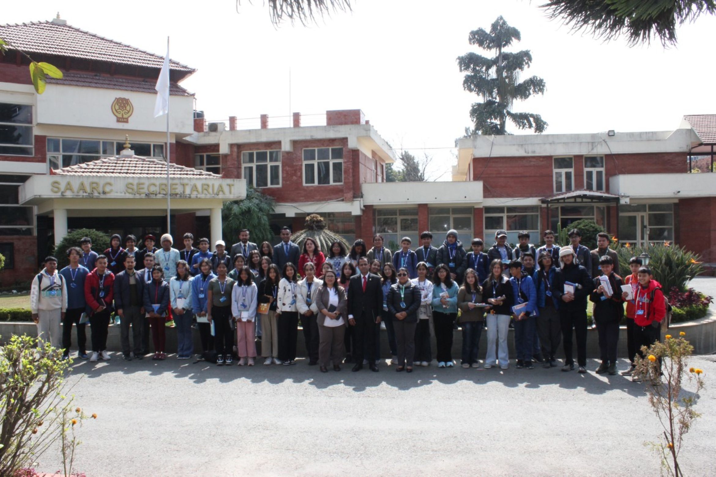 Visit of Students from Nisarga Batika School for an educational tour on 21 February 2025 at the Library, SAARC Secretariat